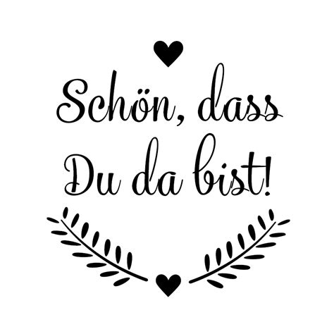Machst du dir vorsätze für das neue jahr? Holzstempel Schön, dass Du da bist inkl. Stempelkissen ...