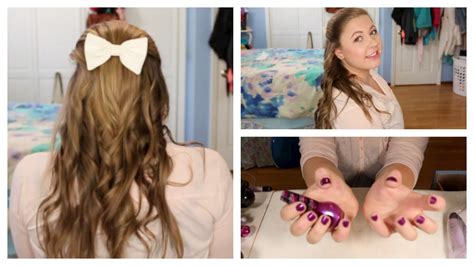 Are you getting excited for back to school? First Day of School: Hair, Makeup, & Nails! - YouTube