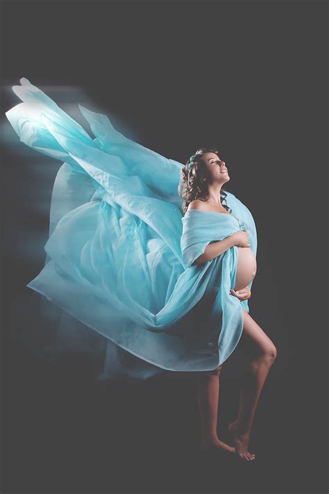Kékség (kismama fotózás) - Babafotózás stúdióban vagy Nálad