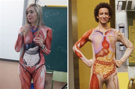 Usually there is no fixing or changing the way dysfunctional organs are. Teacher Gives A Lesson In Anatomy Wearing A Cool Full Body Suite Showing Internal Organs 》 Zestradar