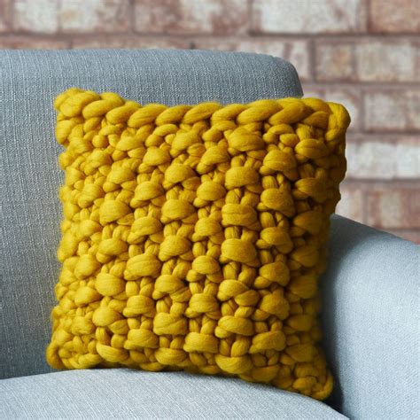 One of my favourite decor items in my living room are my cushions. cullompton colour chunky knitted panel cushion by lauren ...