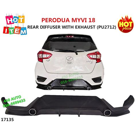 Tyc auto added 10 new photos to the album: MYVI 18 REAR DIFFUSER LIP SKIRT +EXHAUST TAIL PIPE MYVI ...