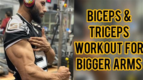 Place your hands on the floor behind you with your fingertips pointed backwards and your arms straight. HOW TO GROW YOUR BICEPS & TRICEPS EASILY - YouTube