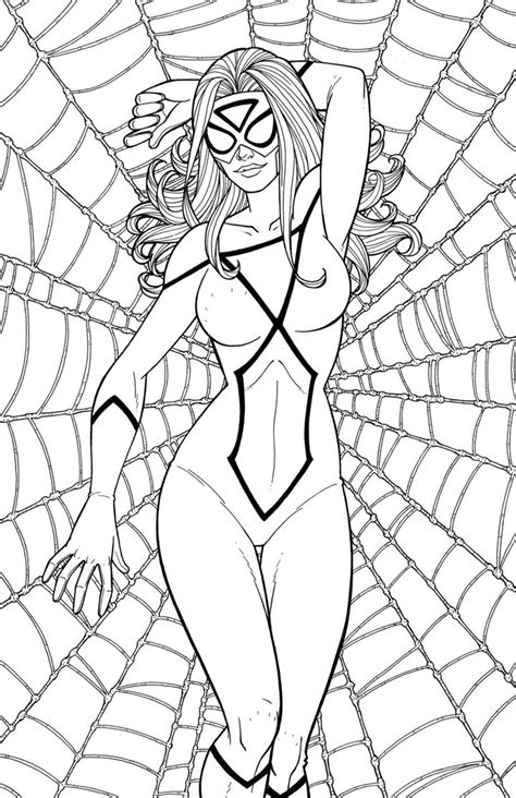 You can print online for free directly on the site, 90 images. Spider Girl Coloring Pages at GetColorings.com | Free ...