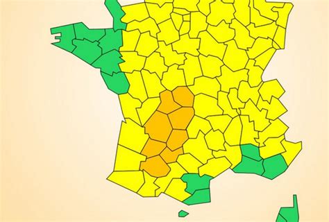 La vigilance orange orages est déclenchée par le service de surveillance météorologique pour sept départements, alors que météo france prévoit « une forte. Orages: 13 départements en vigilance orange