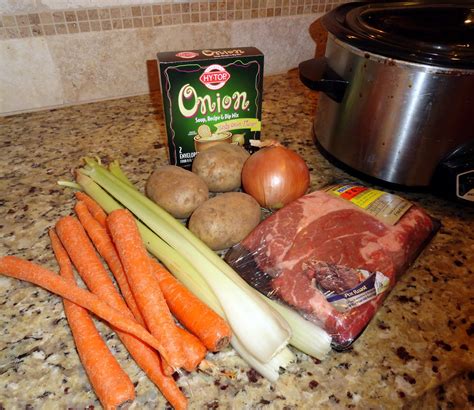 I am making a large pork roast so it won't fit in my crock pot. My family's secret recipe for crock pot pot roast