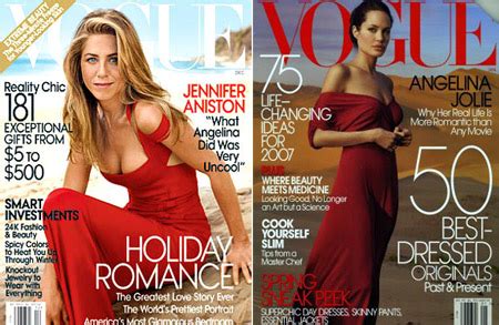 Features, news and reviews from the british vogue magazine archive. Jennifer Aniston's Vogue December 2008 Vs. Angelina Jolie ...