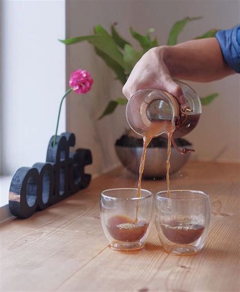 Club members get 20% off! Pouring a stunning Chemex into the Bodum Double wall Cups ...