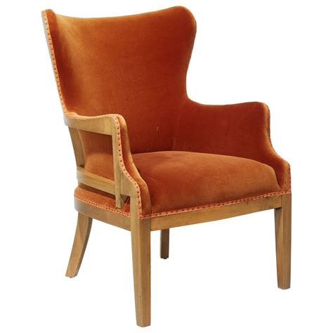 Old wooden armchair free photo. Launceston Linen Armchair | Velvet armchair, Armchair ...