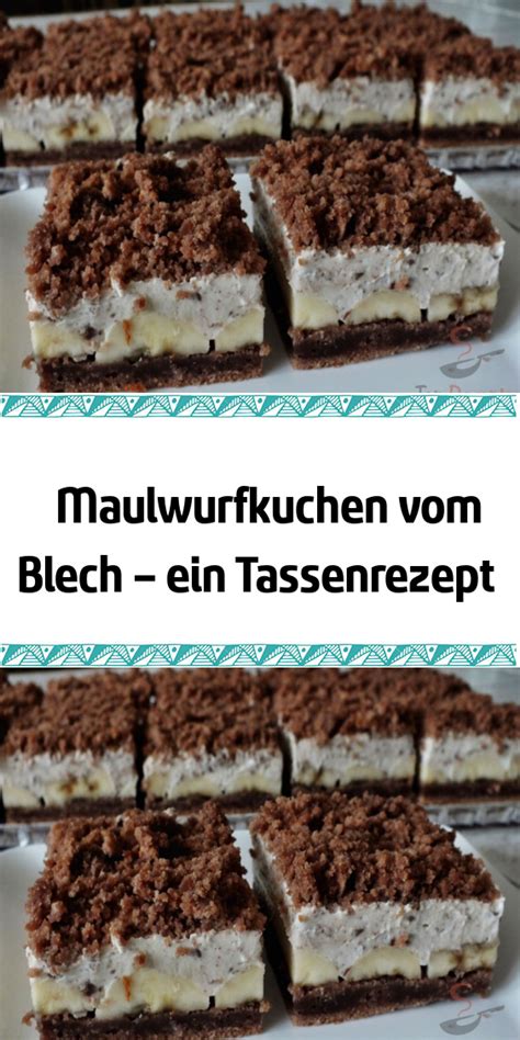 Mein erster eigener kuchen freu. Maulwurfkuchen vom Blech - ein Tassenrezept | Kuchen ...