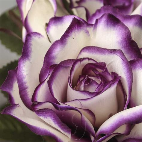 White know out rose redefines flower power. Purple Passion Artificial Rose Bush - Bushes + Bouquets ...