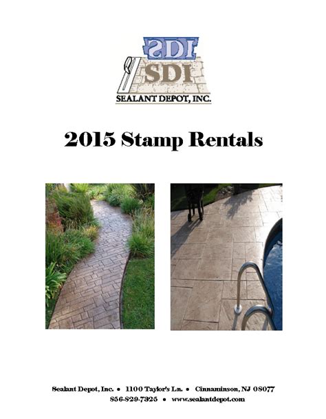 (129) from concrete buckets and buggies to mixers to screeds and trowels , saws, and core drills , our full fleet of concrete tools and renowned industry expertise will help get your concrete and masonry job done — on time and on budget. 2015-stamp-rental - Sealant Depot, INC.