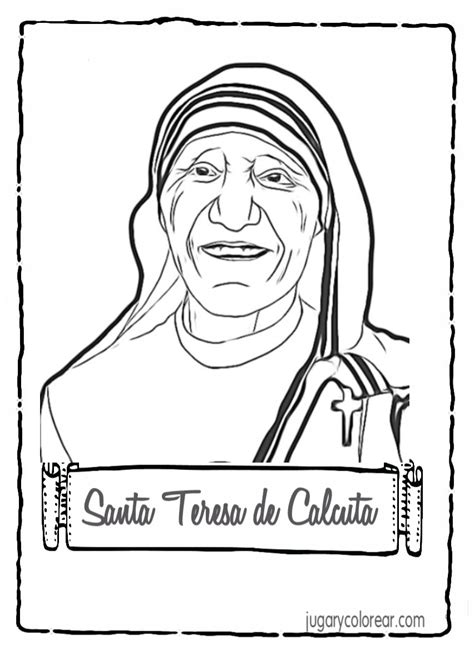 Escribimos en este momento, no sólo debido a nuestra profunda preocupación sobre las recurrente violaciones de los derechos humanos de los no cometieron y enviados a la crcel. Colorear Madre Teresa de Calcuta - Jugar y Colorear