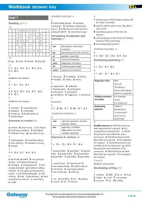 Your new account will provide you with access to ngpf assessments and answer keys. Download PDF - B2+-workbook-answer-key on2300j9w3l0