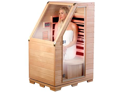 Und auch dabei, die seele baumeln zu lassen, um neue kraft zu tanken. newgen medicals Sauna: Kompakte Infrarot-Sitzsauna aus ...