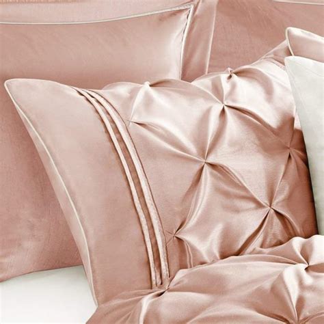 Serena comforter pink blush 3pc set full/queenby lush decor. Full Queen King Cal King Blush Pink Pintuck Pleat 7 pc ...