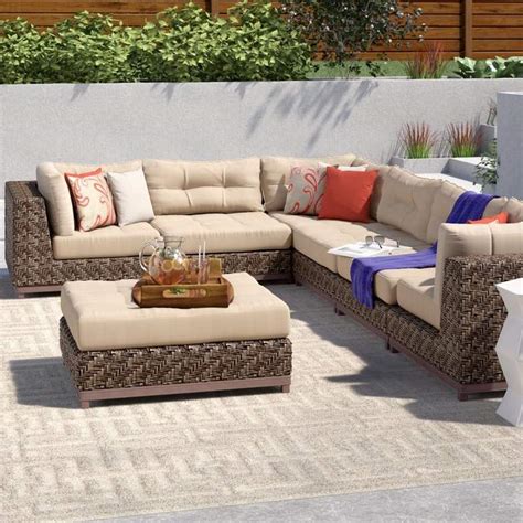 We've got loads of cheap garden furniture available, including loads of cheap garden chairs and cheap rattan furniture. Brayden Studio Larosa 7 Piece Sunbrella Sectional Seating ...