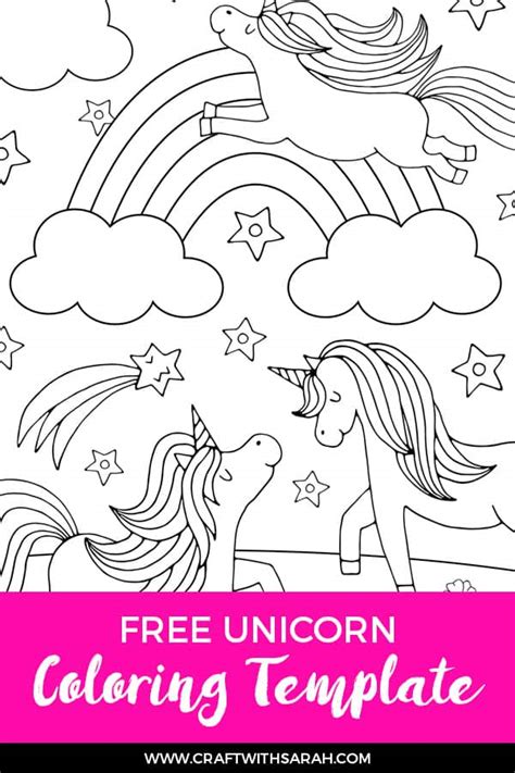 Add a gift receipt for easy returns. Free Rainbow Unicorns Coloring Page for Kids | Craft With ...