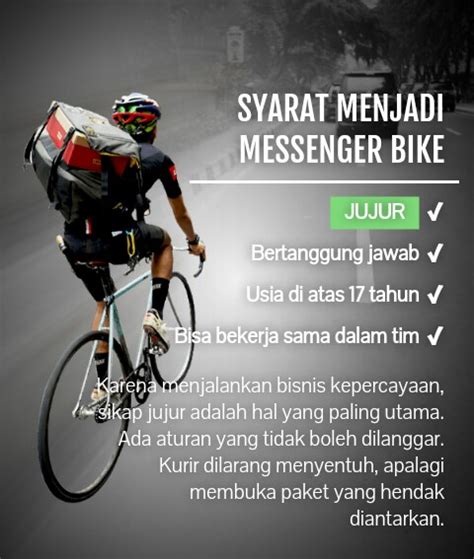 Penting buat pakai asuransi tokopedia. Cara Melamar Jadi Kurir Sepeda Westbike Messenger Service | Dibacaonline