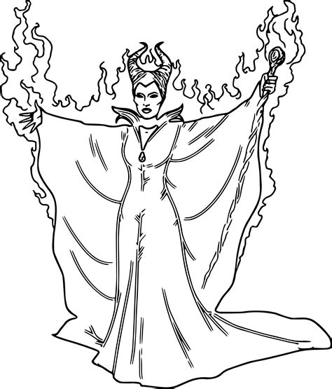 Disney villain character maleficent colo. Disney Maleficent Coloring Pages | Wecoloringpage ...