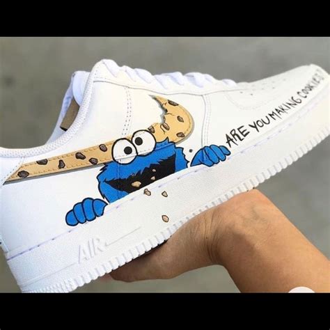 Vans authentic california canvas kode waffle : Custom Cookie Monster Af1 | Personalized shoes, Custom ...