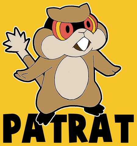 Cartoon character drawing animation, cartoon characters, fictional character, cartoon, woman png. How to Draw Patrat from Pokémon with Easy Step by Step ...