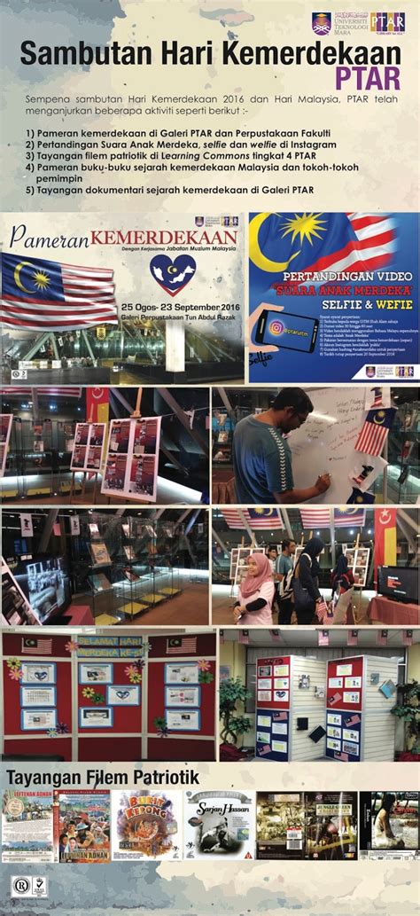 Malaysia's virtual national day reception 2020: Sambutan Hari Kemerdekaan PTAR 2016 - Perpustakaan UiTM