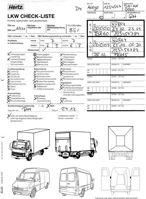 Werkstattbeauftragung kfz formular / kaufvertrag gebrauchtes kfz formular : Hertz-LKW-Protokoll - Mietwagen-Talk.de