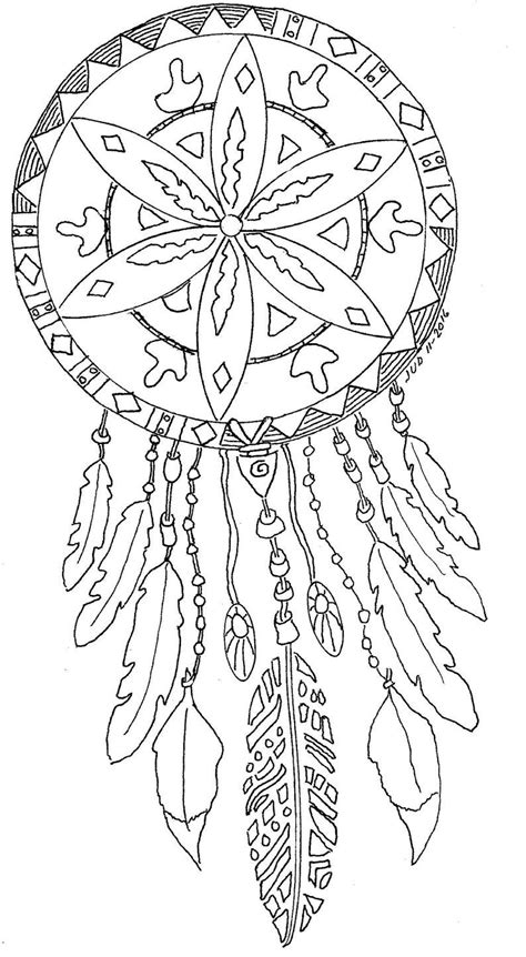 Sharpen your colored pencils or get your markers ready and let's have some fun with this dream catcher coloring page printable! Printable digital download, Native American mandala, Adult ...