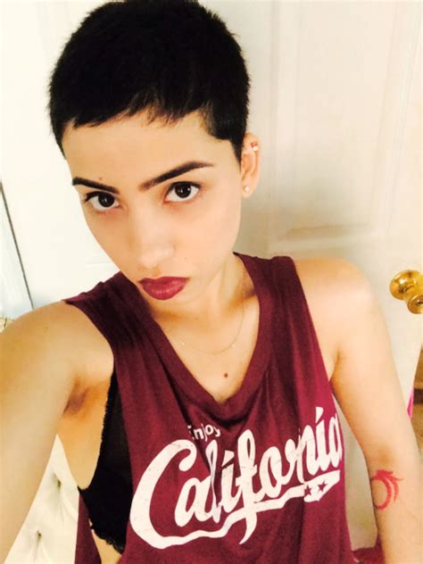     the buzz cut is the latest hair trend to come out of quarantine. Shorthaired hotties