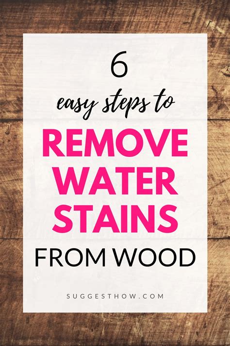 Everything from rubbing combinations of toothpaste, baking soda, salt, olive oi. How to Remove Water Stains from Wood - 6 Simple Steps to ...