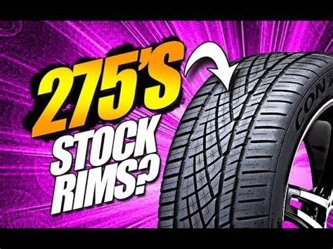 Once you are at your vehicle, write down the following highlighted numbers located on your sidewall in the order shown below. 275 Tires Fit on Stock Charger RT Challenger RT Rims ...