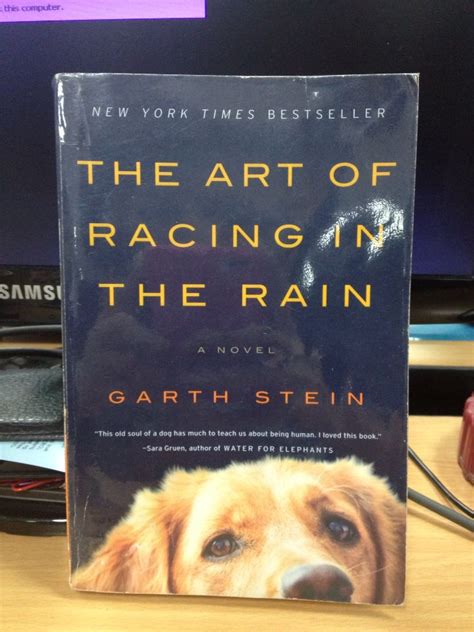 The racetrack is dry for the pace lap, and then just after the green flag is waved, indicating the start of the race, there is a wall of rain, a torrential downpour that engulfs the track, and all the cars. The Art of Racing in the Rain | Water for elephants, Books ...