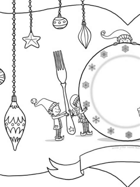 You can print or color them online at getdrawings.com for absolutely free. elf place setting 11x17 colouring page