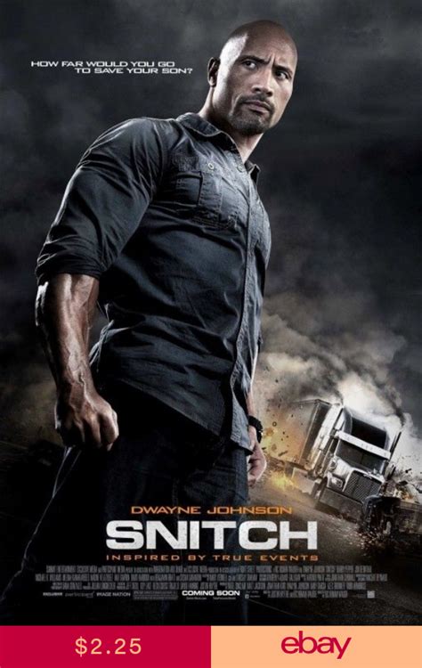 Ariana campyloptera, ben fee, brodie reed and others. SNITCH 11.5x17 PROMO MOVIE POSTER | Dwayne johnson, Full ...