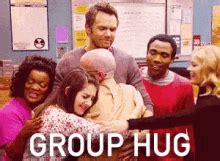 National best friends day, editingandlayout, best friends, high five, the office, trapstr. Group Hug GIFs | Tenor