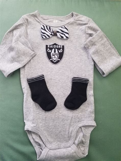 Maybe you would like to learn more about one of these? Long sleeved Baby Oakland Raiders outfit-Baby Raiders ...