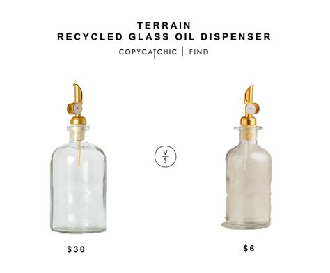 Havens beautiful reusable recycled glass dispensers are a gorgeous kitchen addition. Terrain Recycled Glass Oil Dispenser | Olive oil dispenser, Recycled glass, Dish soap dispenser