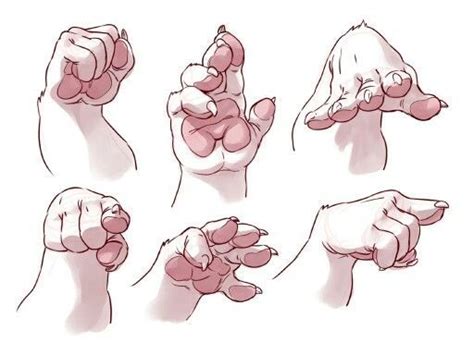 *use your own hand as reference for the position, and then convert the human fingers into feral fingers. hands anthro | Furry drawing, Drawings, Art poses