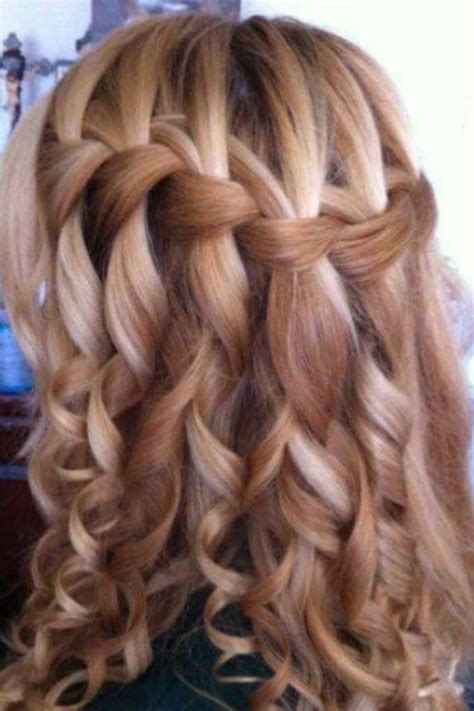 Gorgeous short hair inspo for thin hair, thick hair, and beyond. Thick waterfall braid | Dance hairstyles, Hair styles ...