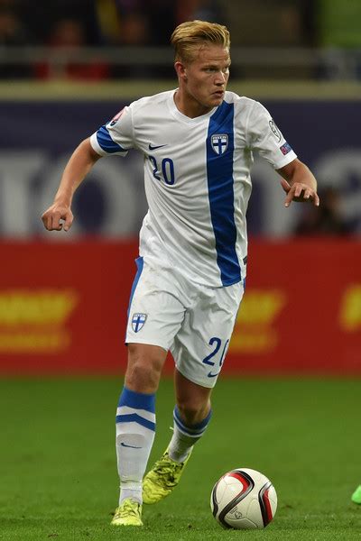 At bayer 04 since 07/01/2016. Joel Pohjanpalo Photos Photos - Romania v Finland - UEFA ...
