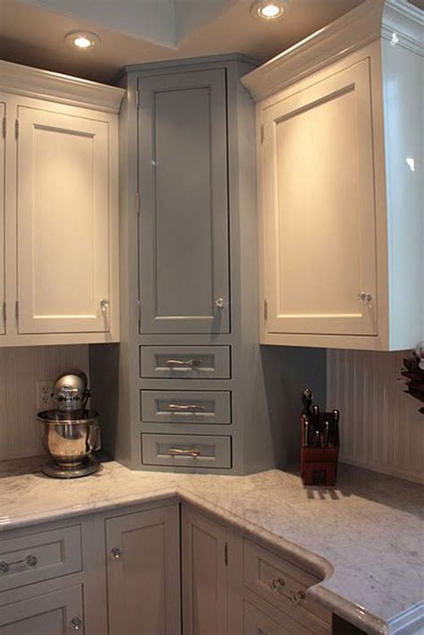 Many provide display shelves to show off your ornaments, flowers or. Fabulous Hacks to Utilize The Space of Corner Kitchen ...