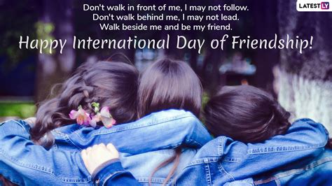 Now is the time to celebrate, the love in your heart today, for another year so quickly passed, since your last anniversary day, may you share your love together, remembering the past, and look forward to the future, with love that. International Friendship Day Wishes: WhatsApp Stickers ...