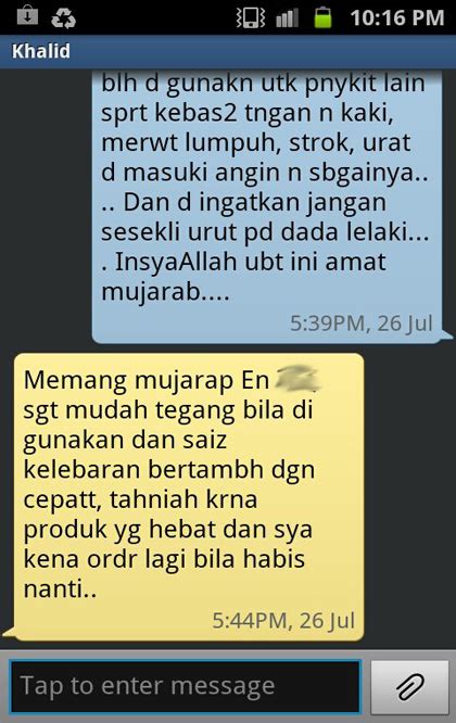 Minyak lintah, merupakan salahsatu herbal yang paling dicari oleh pria dewasa, karena reaksinya yg cepat dan juga aman digunakan. Senarai Ubat Kuat Bahaya - Descar 0