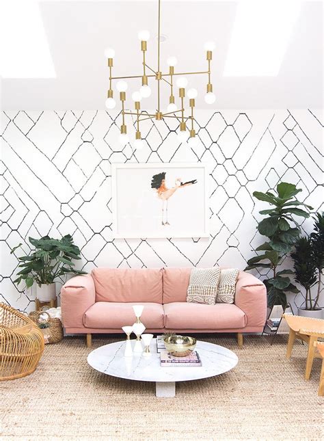 Buying rugs can be intimidating as you walk. Inside a Designer's Cali-Cool Office Makeover in 2019 | Home living room, Living room designs ...