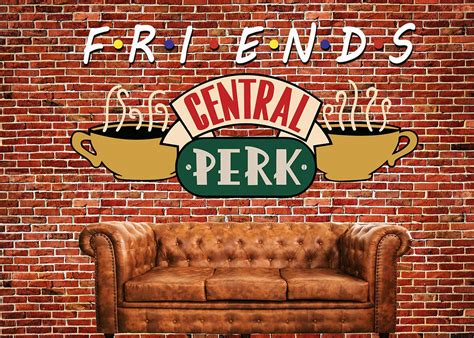 Maybe you would like to learn more about one of these? Red Brick Wall Backdrop Central Perk Friends Theme ...