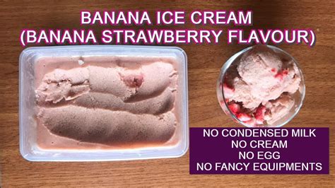 Low fat and low carb! Banana ice cream recipe using mixer | Low fat healthy homemade ice cream recipe with few ...