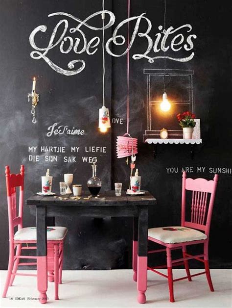 Cafe decor ideas help in the organization of things, they are also key in making your space personalize an area with gorgeous. 22 Chalkboard Paint Ideas Allow You To Personalize Wall Decor