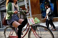 bike girl riding cute osaka bicycle bikes wallpapers seam boom cycling people dress bigheadtaco adjusting measurement