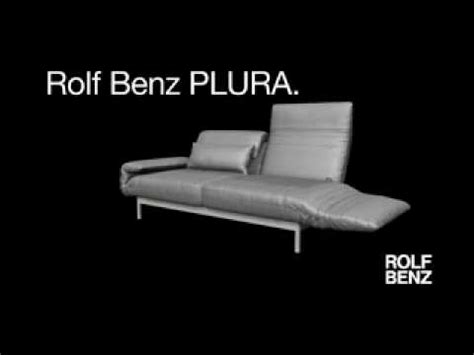 Grey colored original rolf benz plura designer sofa in a minimalistic and modern design, with convenient functions, made for pure comfort and flexibility. Rolf Benz PLURA - mehr als ein Sofa - YouTube